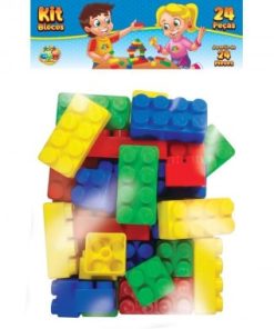 BRINQ KIT BLOCOS 24 PECAS