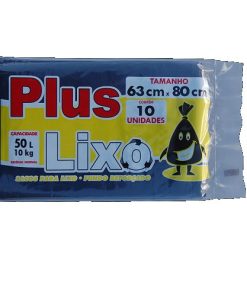 SACO LIXO PLUS 50LT C/10UN