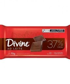 CHOCOLATE DIVINE AO LEITE 37 CACAU 70GR
