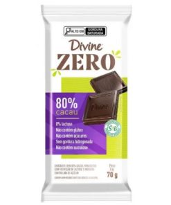 CHOCOLATE DIVINE ZERO AMARGO80CACAU70GR