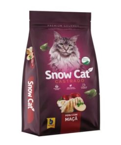 RACAO SNOWCAT CASTRADO PERU COM MACA 1KG