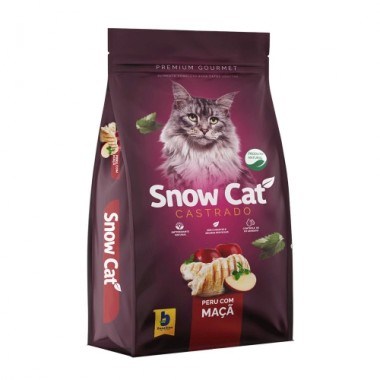 RACAO SNOWCAT CASTRADO PERU COM MACA 1KG