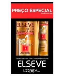 CONJ SH ELSEVE 375ML+COND170ML OLEO REP