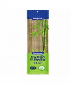 ESPETINHO BOMPACK BAMBU 30CM C50