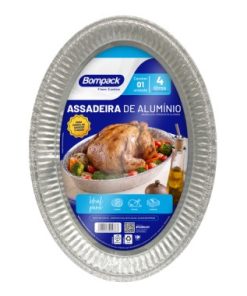 ASSADEIRA BOMPACK ALUMINIO OVAL 4L UN