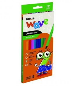 LAPIS DE COR BAZZE WAVE REC 12 CORES